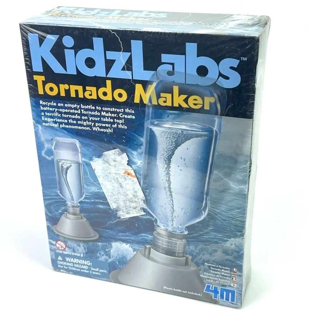 KidzLabs Tornado Maker Science Kit DIY Weather Cyclone Typhoon 4M - Sealed New